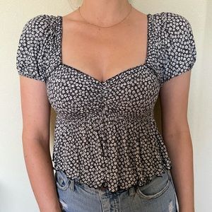 UO Angelo Smocked Bodice Top